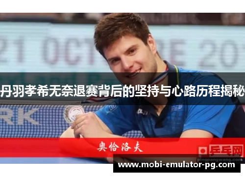 丹羽孝希无奈退赛背后的坚持与心路历程揭秘